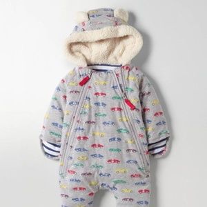 Baby Boden Cars Snowsuit Size 6-12 Months